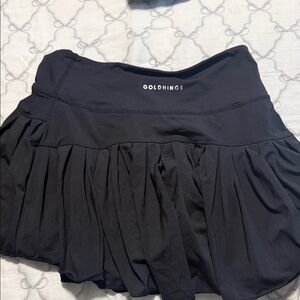 Goldhinge Women's Black Skater Skirt